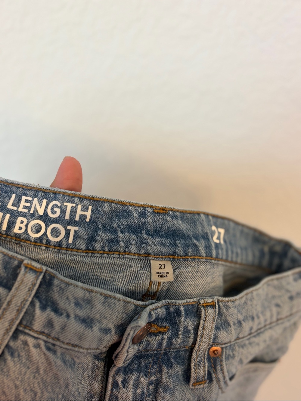 J- Crew Re Imagine full length Demi Boot Jeans 27